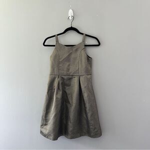 Zac Posen Black & Gold Fit N Flare Dress Sleeveless Holiday Party Girls Size 14